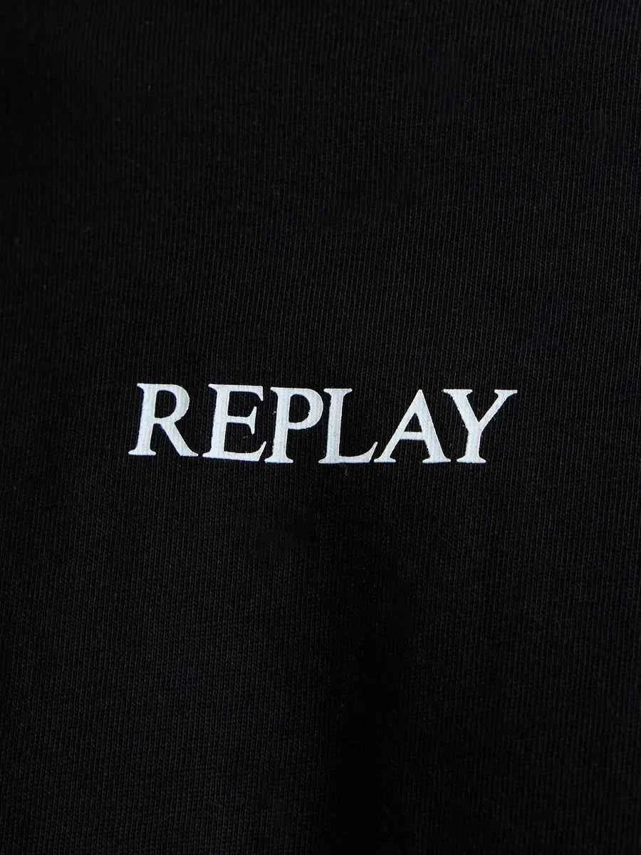 REPLAY | T-Shirt in jersey con logo minimal