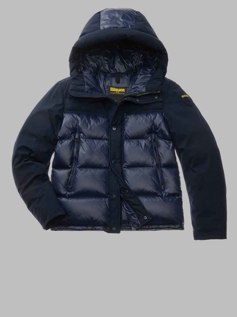BLAUER | Piumino nylon e neoprene BROOK