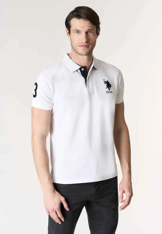 US POLO ASSN | Polo uomo con logo e numero KORY
