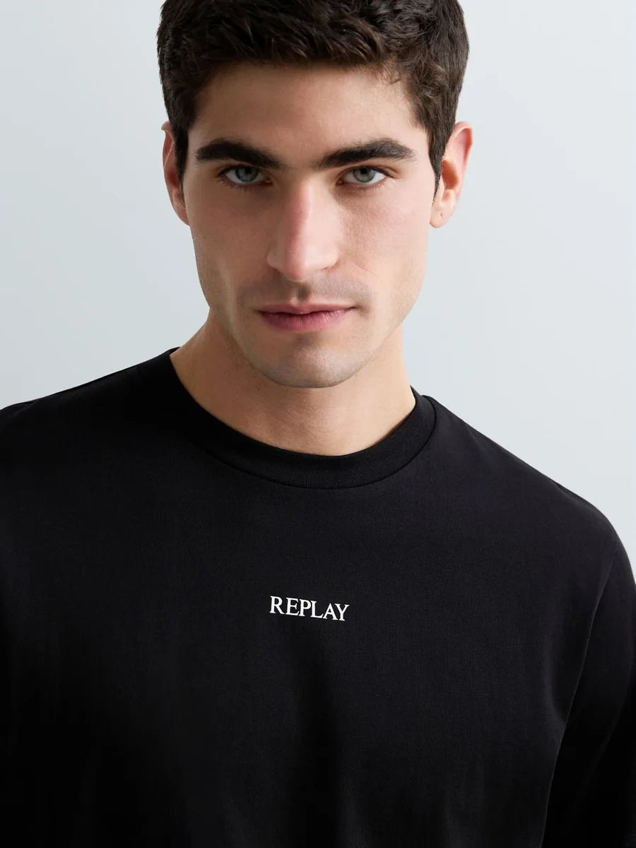 REPLAY | T-Shirt in jersey con logo minimal - Proposta Legend