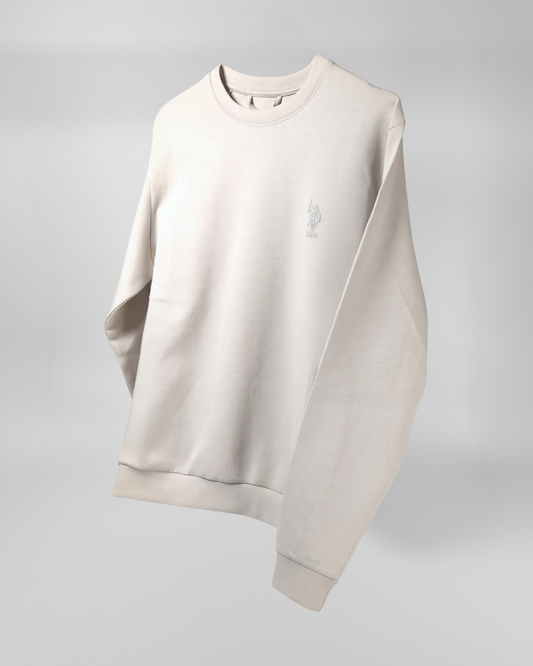 US POLO ASSN | Felpa girocollo in misto cotone e scuba fleece - Proposta Legend