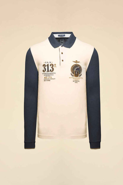 AERONAUTICA MILITARE | Polo Frecce Tricolori ricamata in piqué