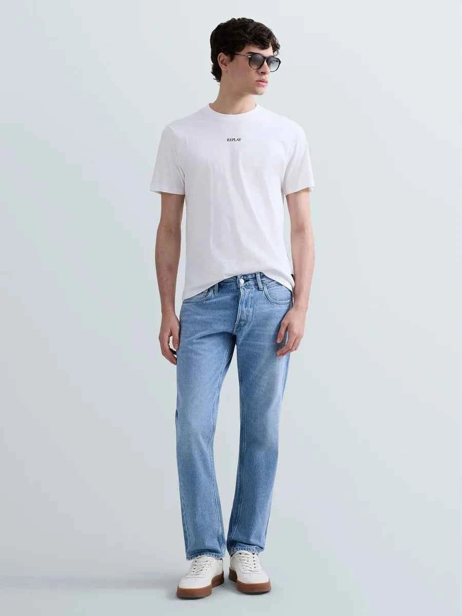 REPLAY | T-Shirt in jersey con logo minimal