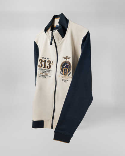 AERONAUTICA MILITARE | Felpa full-zip ricamata Frecce Tricolori - Proposta Legend