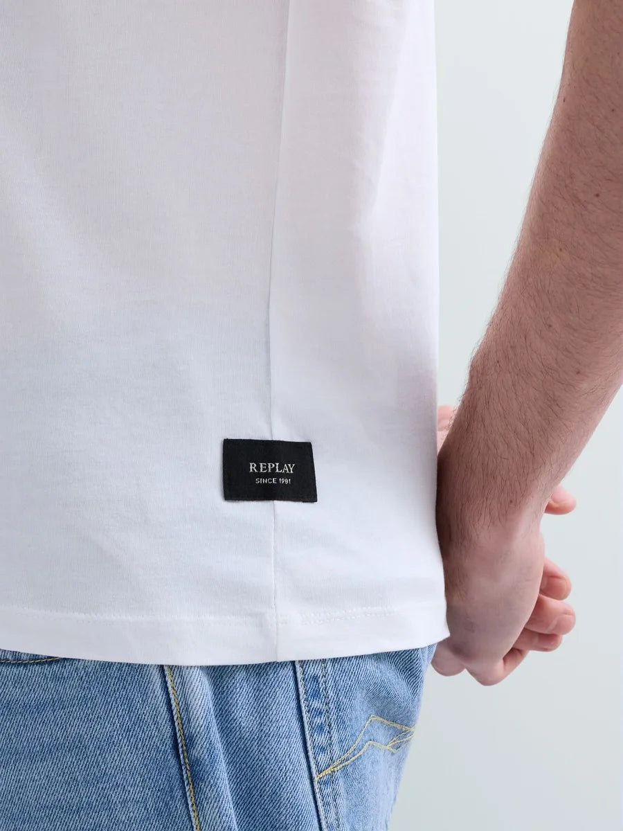 REPLAY | T-Shirt in jersey con logo minimal - Proposta Legend