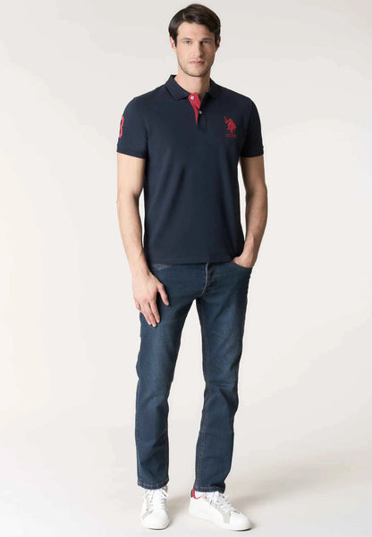 US POLO ASSN | Polo uomo con logo e numero KORY