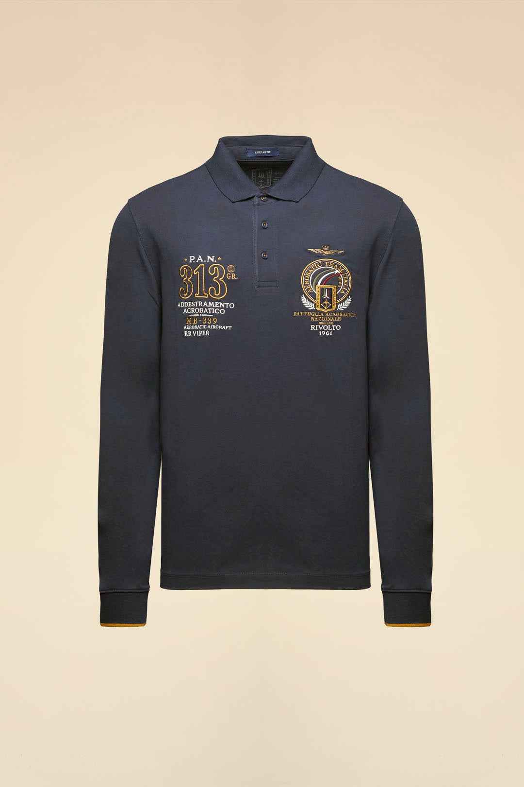 AERONAUTICA MILITARE | Polo Frecce Tricolori ricamata in piqué