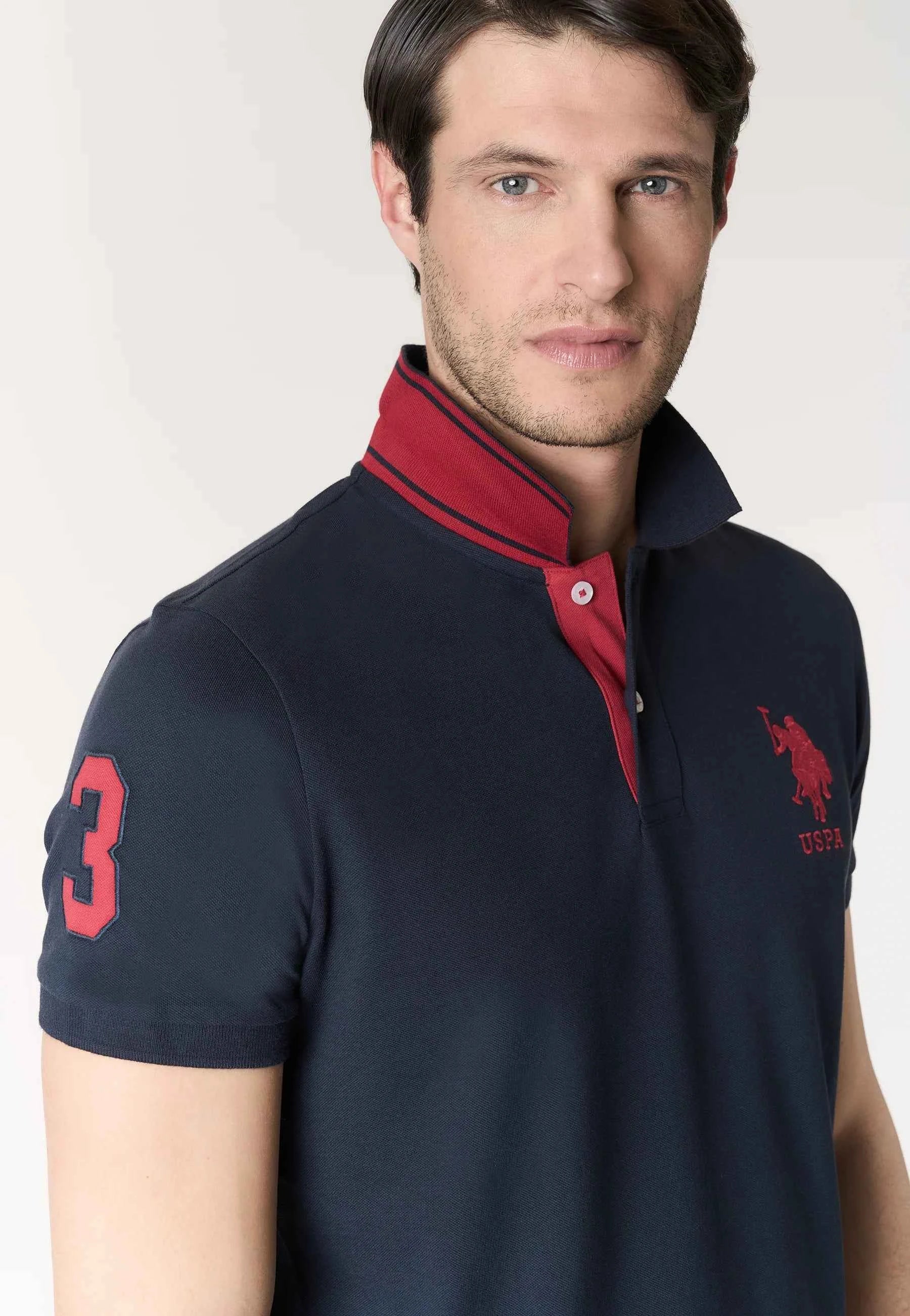 US POLO ASSN | Polo uomo con logo e numero KORY