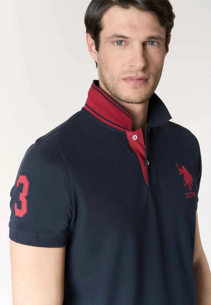 US POLO ASSN | Polo uomo con logo e numero KORY