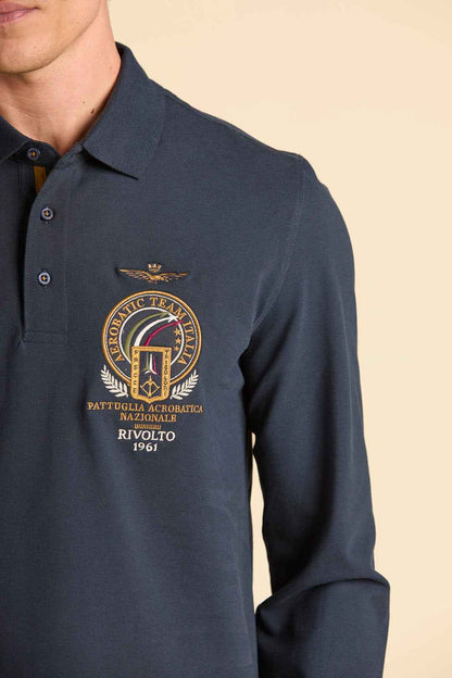 AERONAUTICA MILITARE | Polo Frecce Tricolori ricamata in piqué