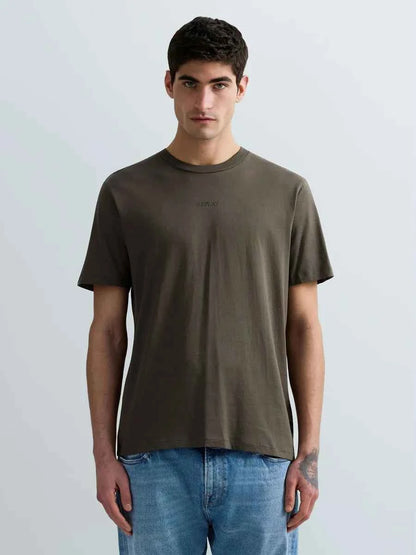 REPLAY | T-Shirt in jersey con logo minimal