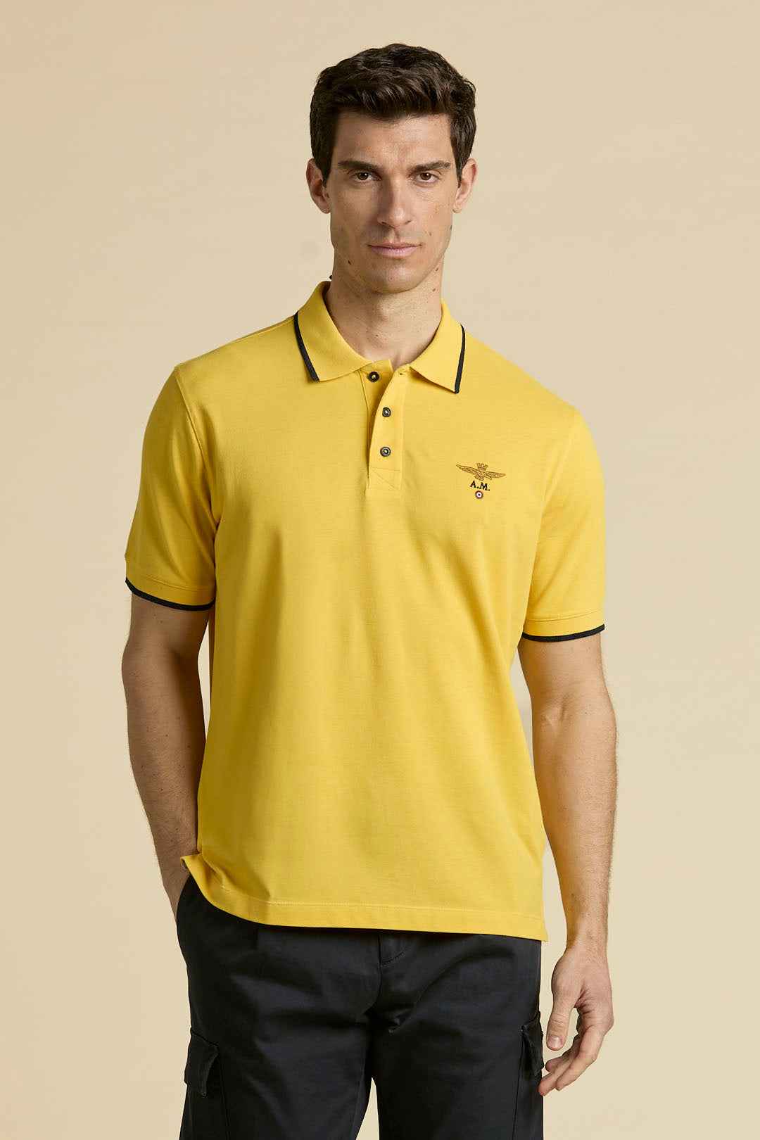 AERONAUTICA MILITARE | Polo basica in cotone a manica corta