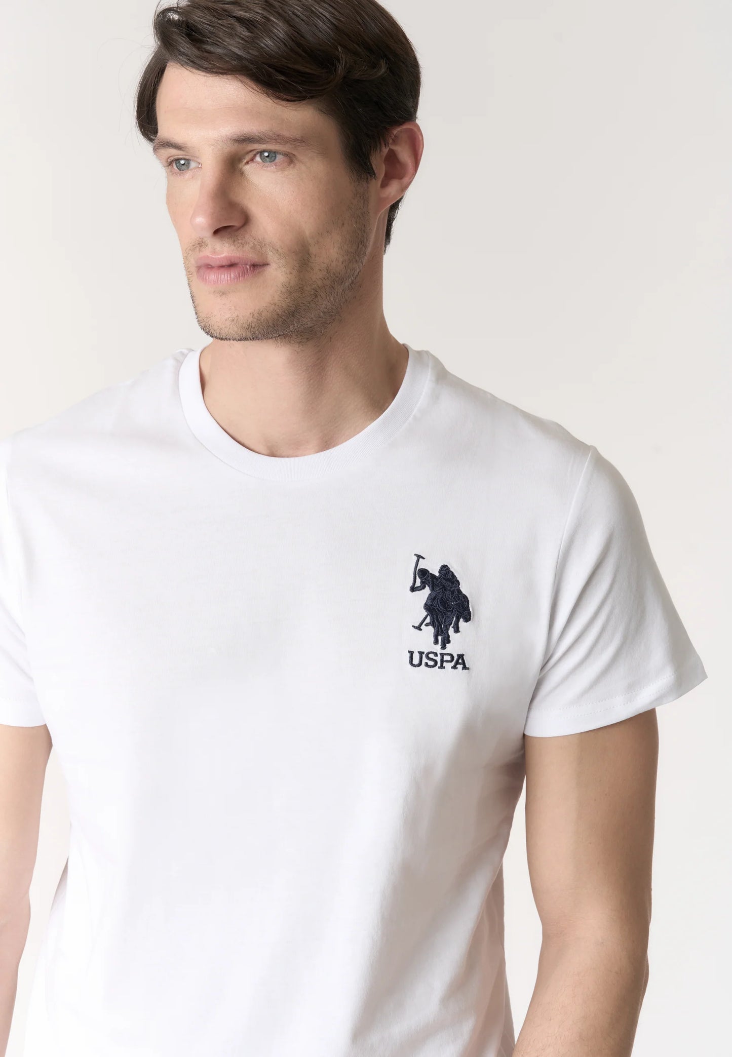 US POLO ASSN | T-Shirt in cotone con logo e numero ricamati MONET