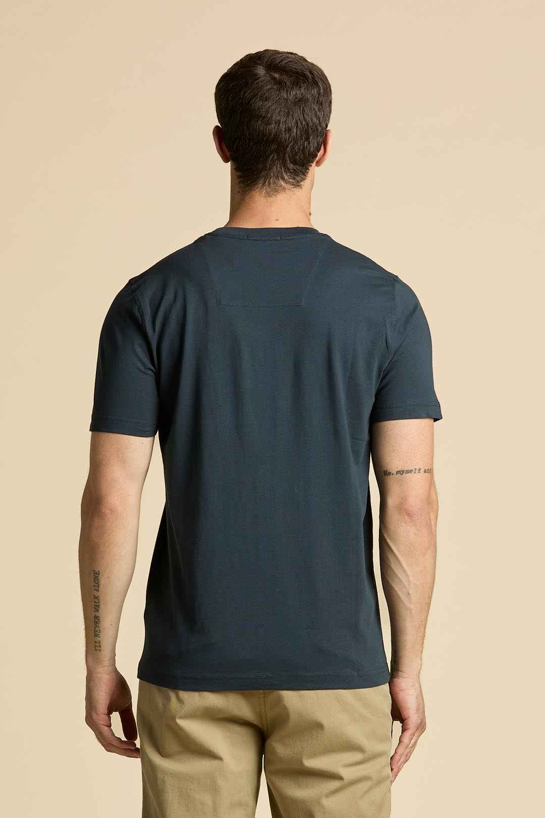 AERONAUTICA MILITARE | T-shirt in cotone con logo in feltro