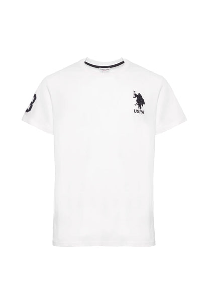 US POLO ASSN | T-Shirt in cotone con logo e numero ricamati MONET