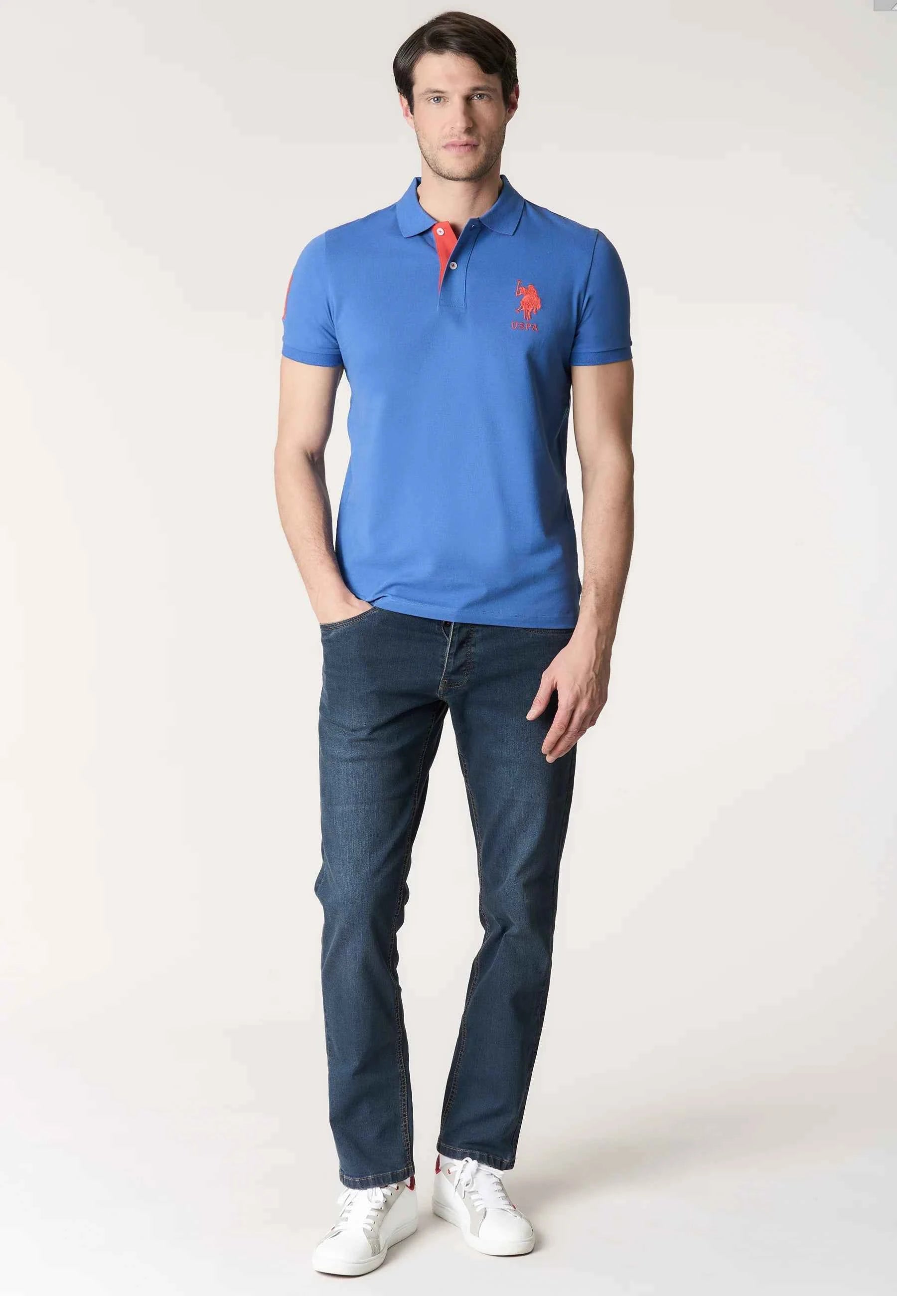 US POLO ASSN | Polo uomo con logo e numero KORY
