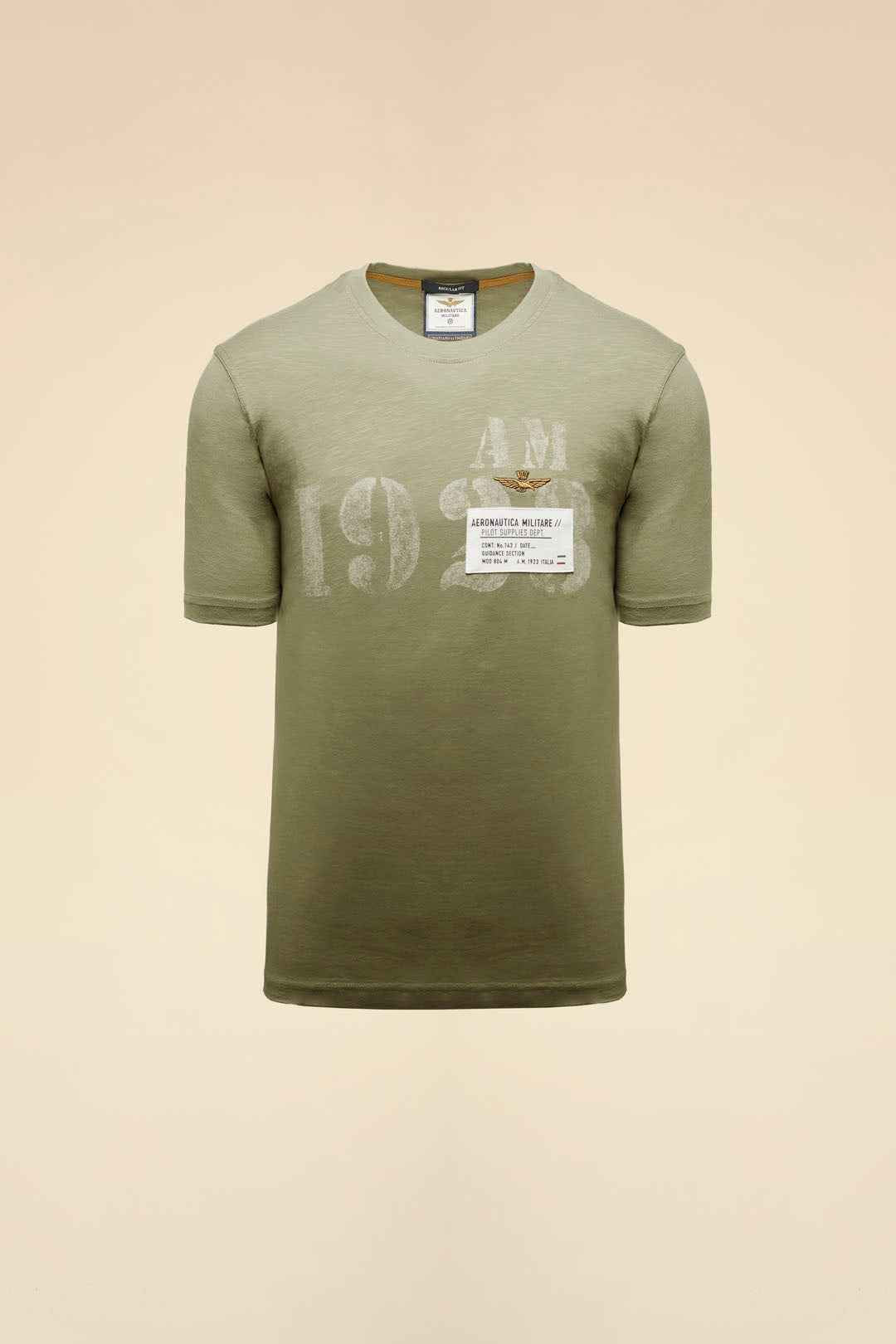 AERONAUTICA MILITARE | T-shirt stampata effetto vintage