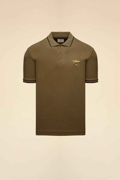 AERONAUTICA MILITARE | Polo basica in cotone a manica corta
