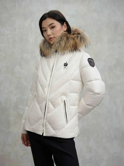 BLAUER | Piumino a linee geometriche ALICIA