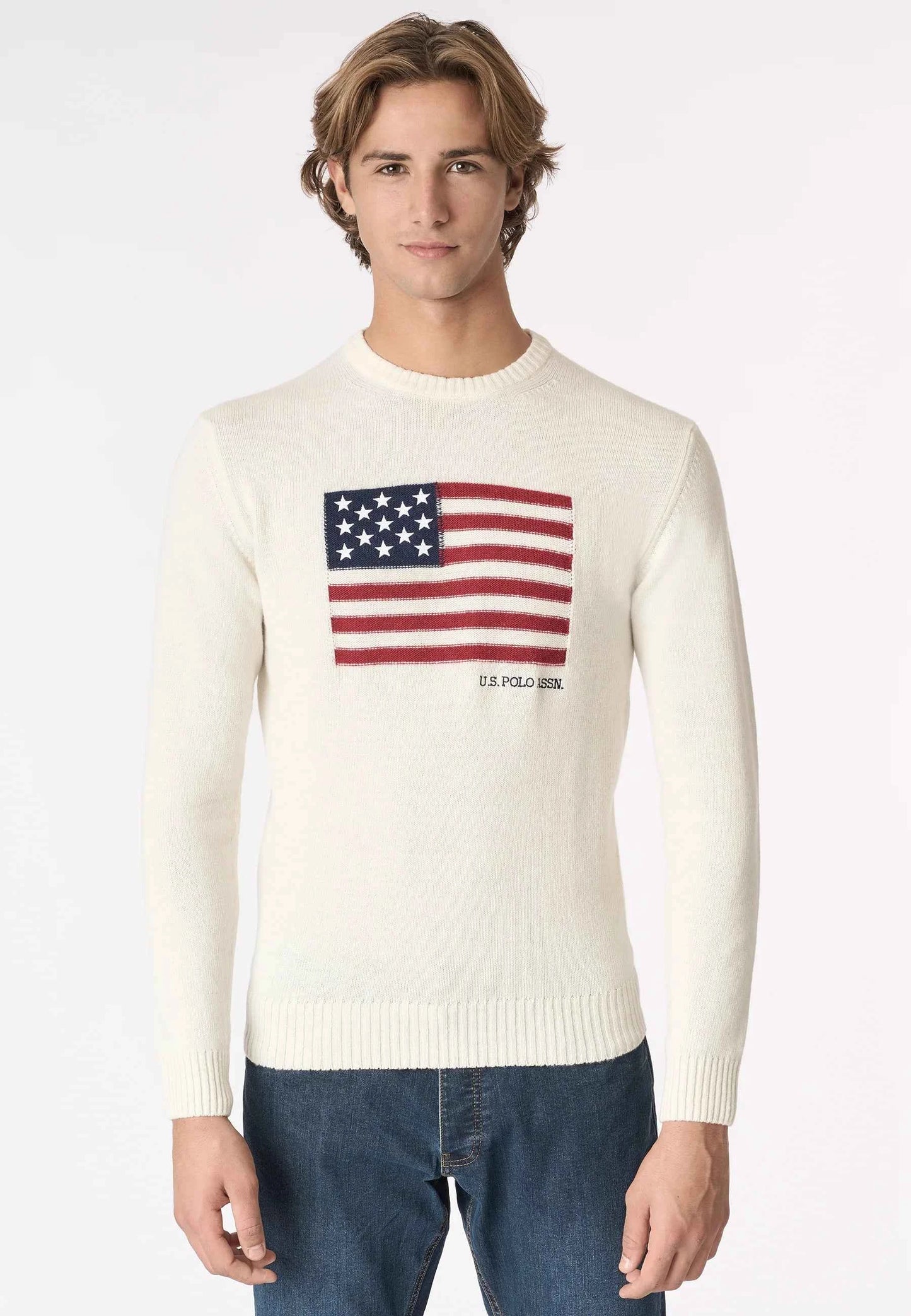 US POLO ASSN | Maglia girocollo bandiera americana