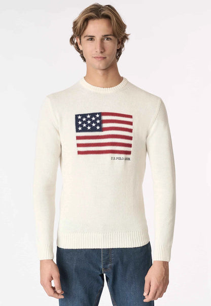 US POLO ASSN | Maglia girocollo bandiera americana