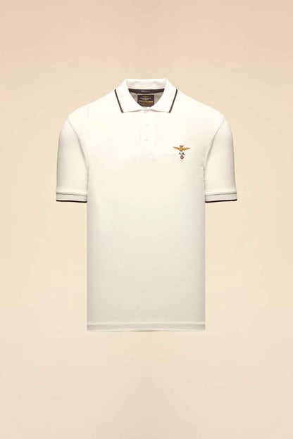 AERONAUTICA MILITARE | Polo basica in cotone a manica corta
