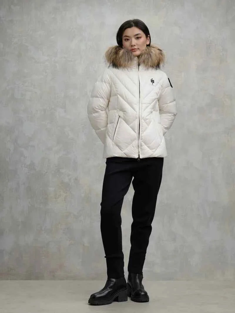 BLAUER | Piumino a linee geometriche ALICIA