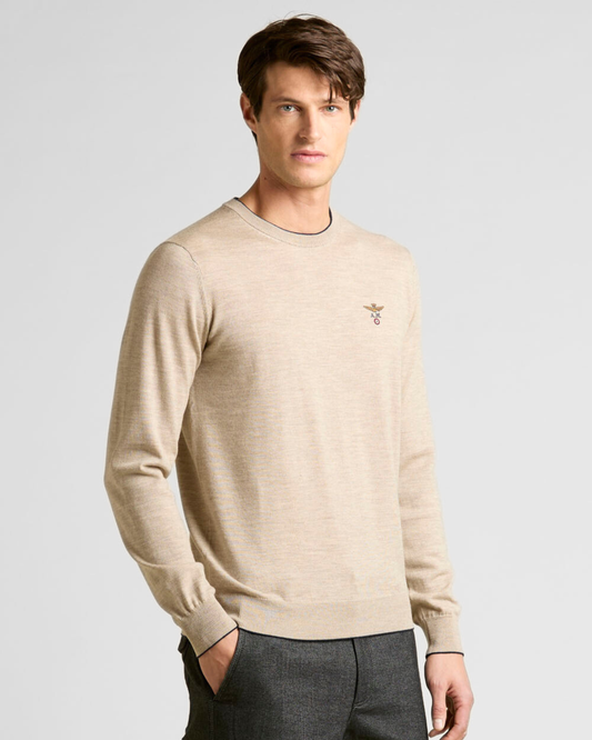 AERONAUTICA MILITARE | Maglia girocollo in lana merino