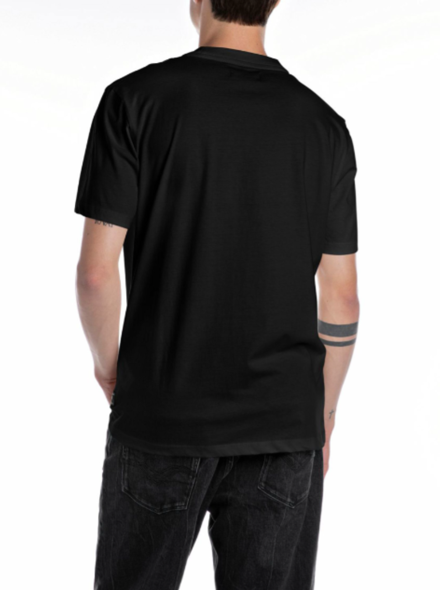 REPLAY | T-Shirt in jersey con logo in tinta