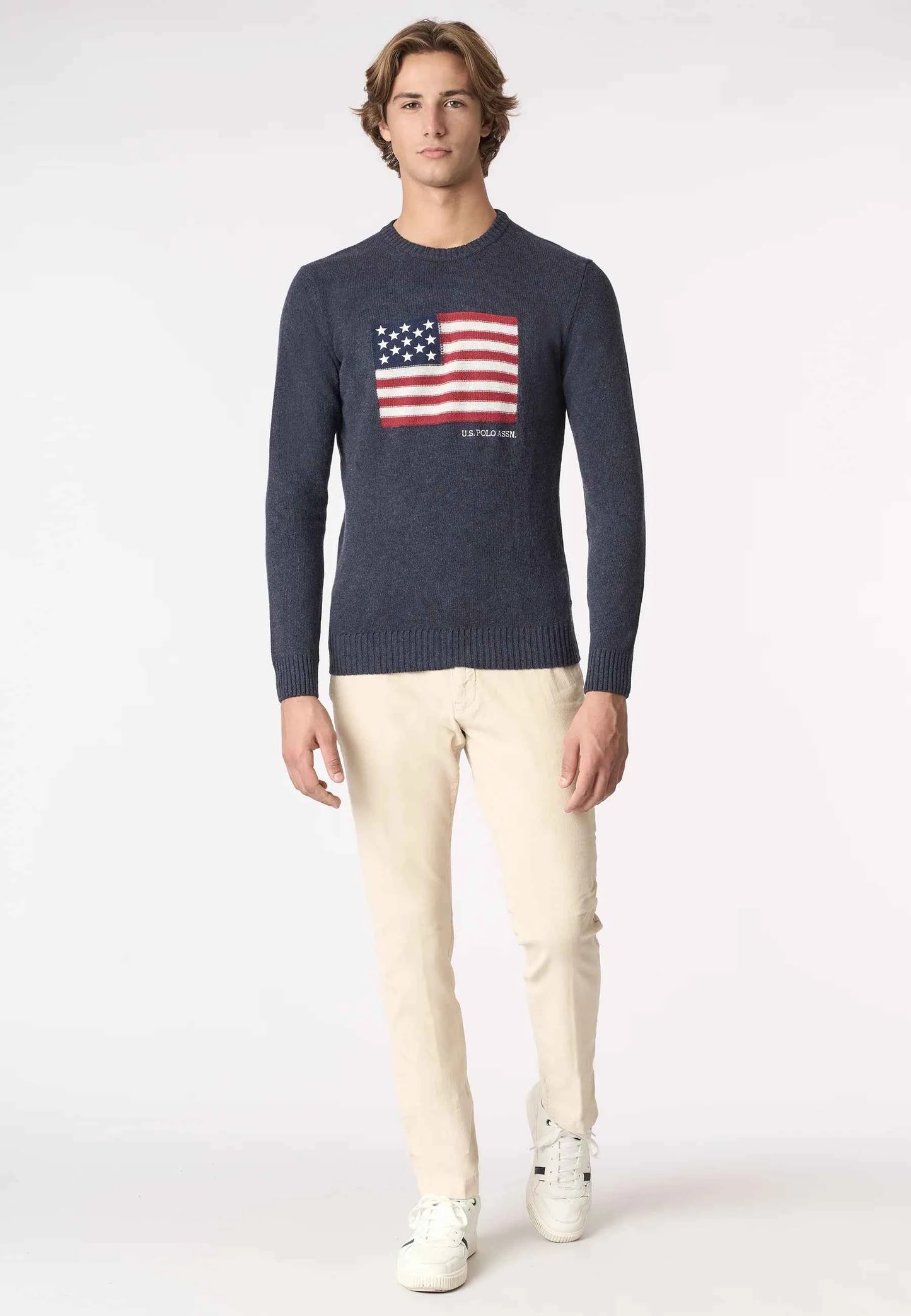 US POLO ASSN | Maglia girocollo bandiera americana