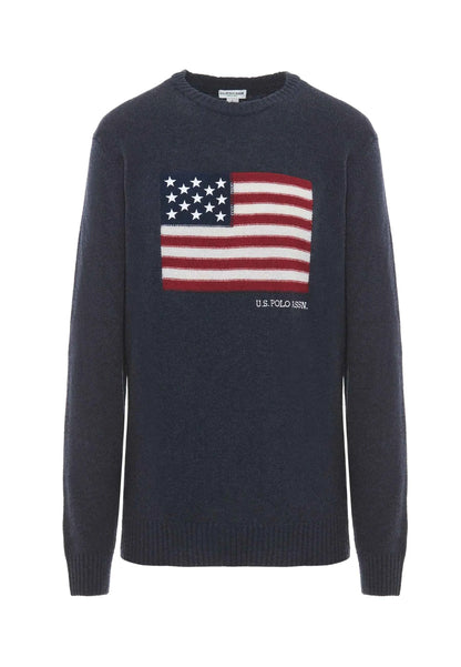 US POLO ASSN | Maglia girocollo bandiera americana