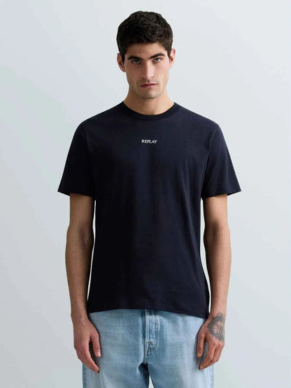 REPLAY | T-Shirt in jersey con logo minimal