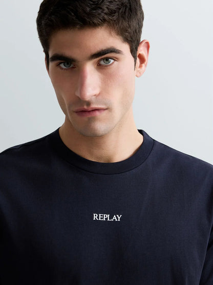 REPLAY | T-Shirt in jersey con logo minimal - Proposta Legend