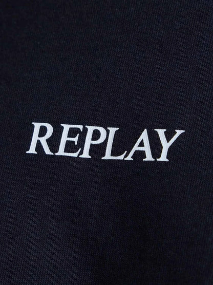 REPLAY | T-Shirt in jersey con logo minimal