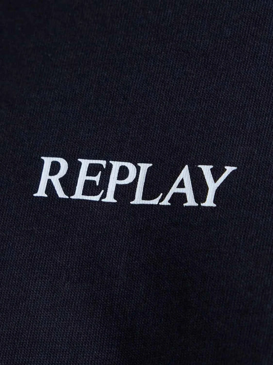 REPLAY | T-Shirt in jersey con logo minimal