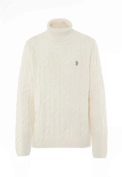 US POLO ASSN | Maglia dolcevita lavorazione a treccia misto lana