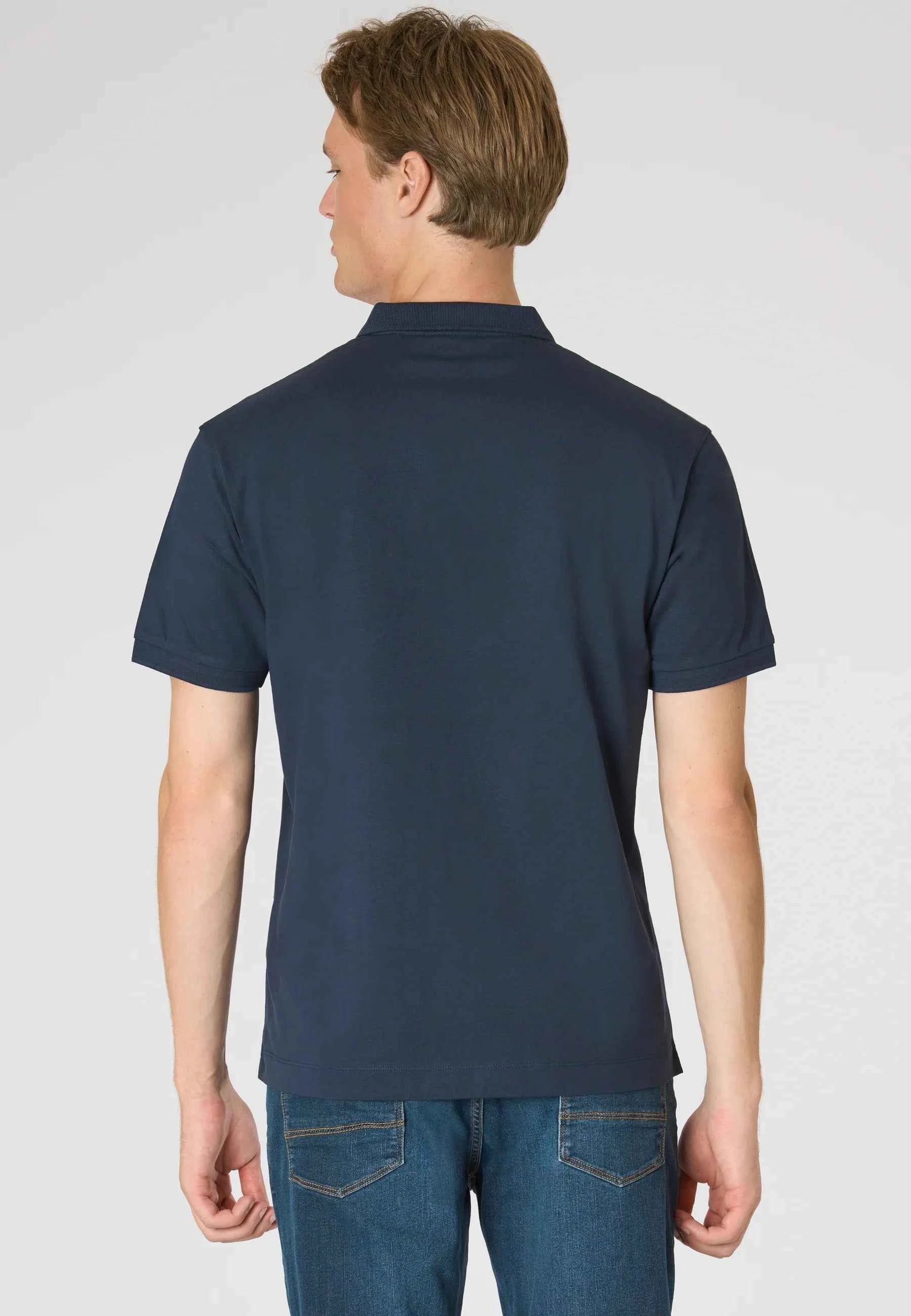 US POLO ASSN | Polo uomo in cotone jersey con logo colorato CUST