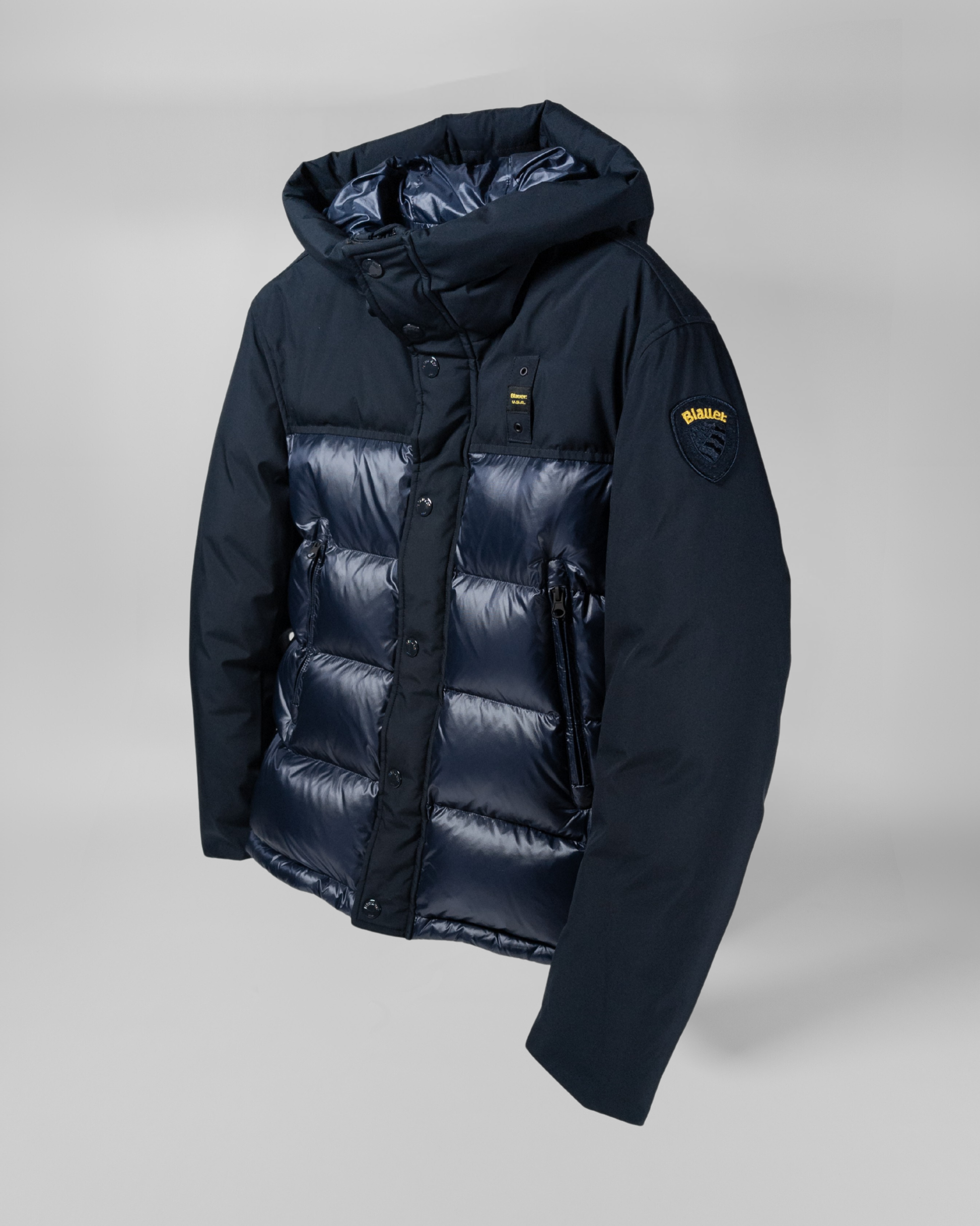 BLAUER | Piumino nylon e neoprene BROOK - Proposta Legend