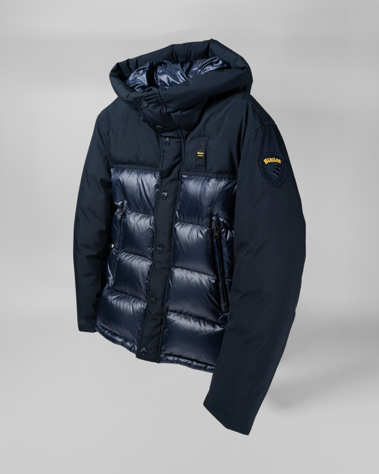 BLAUER | Piumino nylon e neoprene BROOK - Proposta Legend