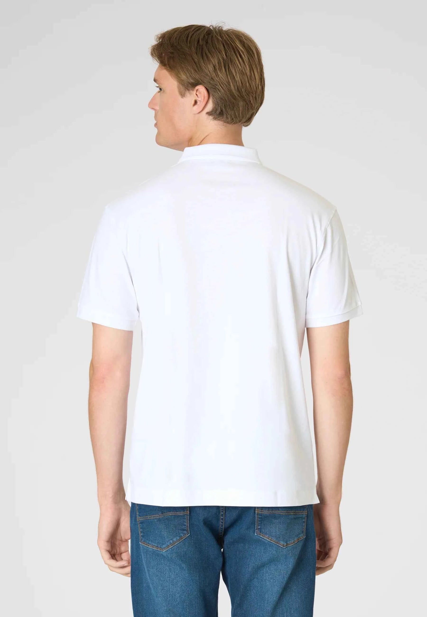 US POLO ASSN | Polo uomo in cotone jersey con logo colorato CUST