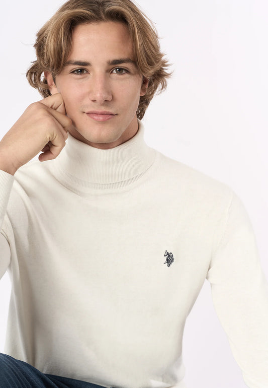 US POLO ASSN | Maglia dolcevita cotone e cashmere