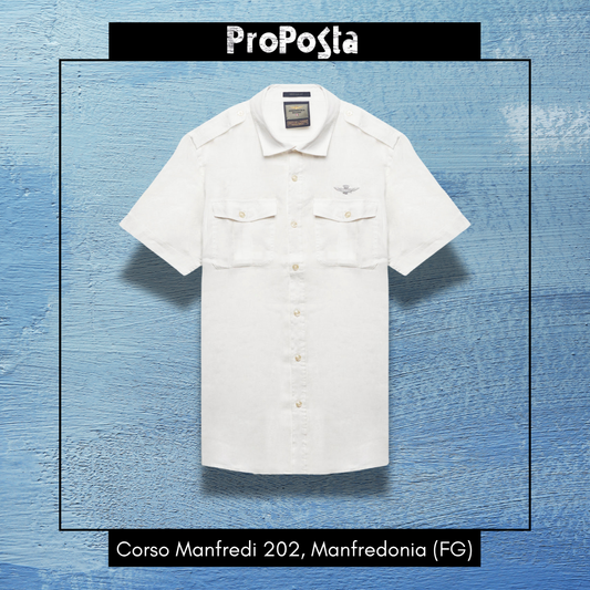 AERONAUTICA MILITARE | Camicia militare in lino con tasche - Proposta Legend