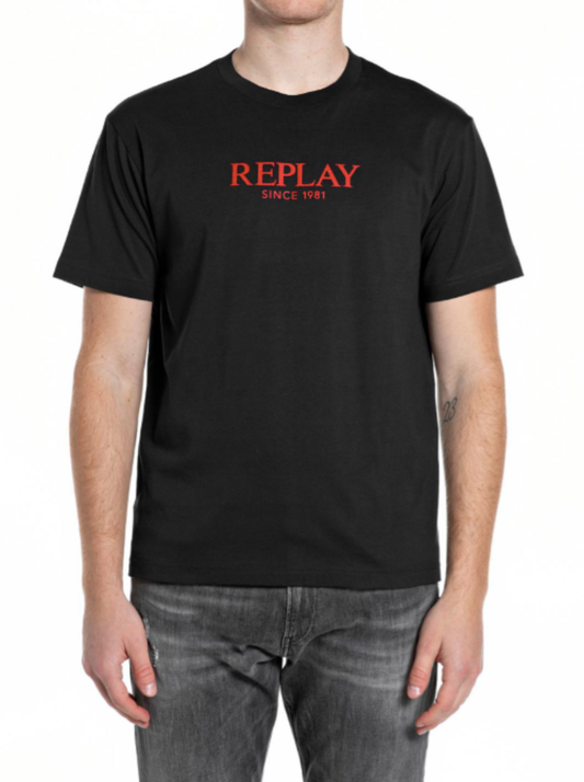 REPLAY | T-Shirt in jersey con logo in rilievo - Proposta Legend