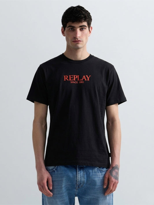 REPLAY | T-Shirt in jersey con logo in rilievo - Proposta Legend