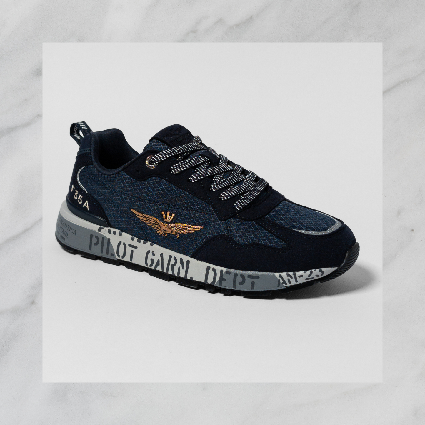 AERONAUTICA MILITARE | Sneakers in mesh con suola stampata F35A - Proposta Legend