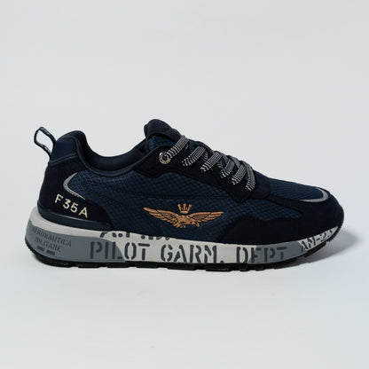 AERONAUTICA MILITARE | Sneakers in mesh con suola stampata F35A - Proposta Legend